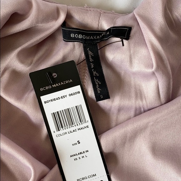 NWT SzS BCBG Maxazria Lilac Mauve Oversized Dress - Picture 4 of 6